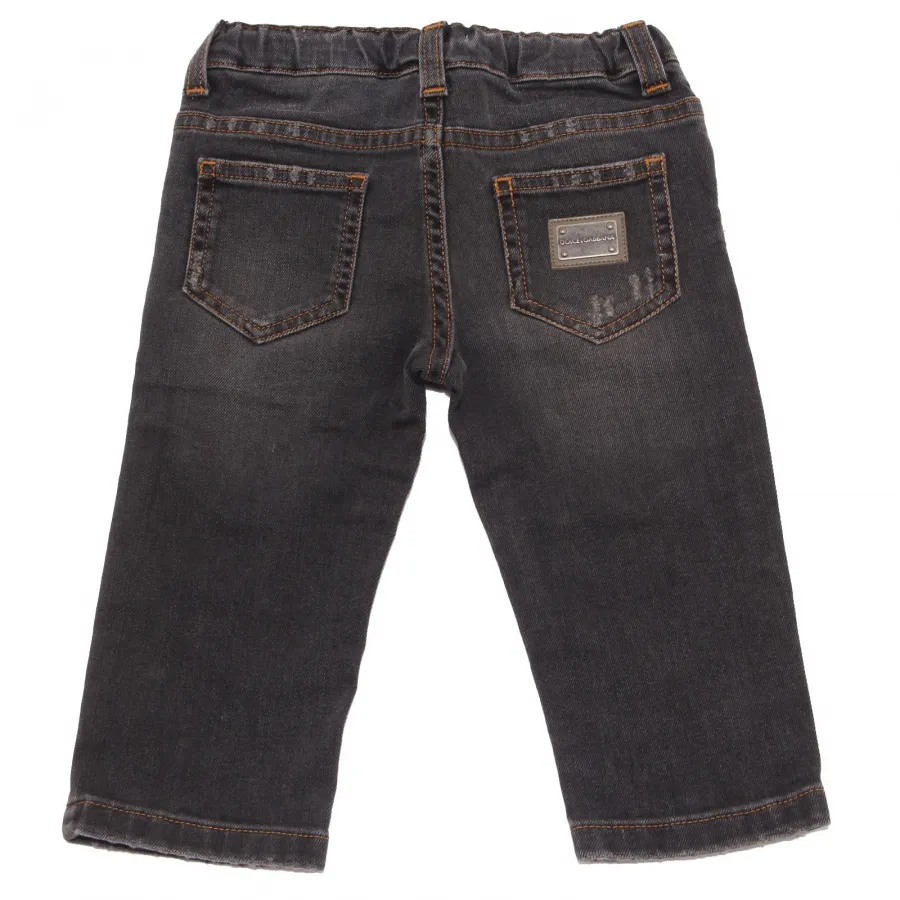 3830V jeans bimbo DOLCE & GABBANA   black trouser boy kid