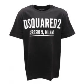 7514AO maglia bimbo DSQUARED2 boy kid t-shirt black