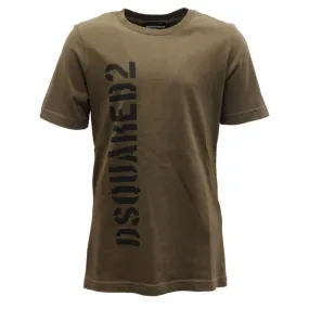 8398AH maglia bimbo DSQUARED2 green cotton t-shirt kids