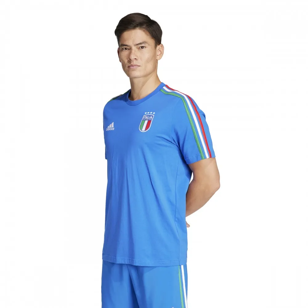 ADIDAS Maglia Calcio Italia Dna Azzurro Bianco Uomo