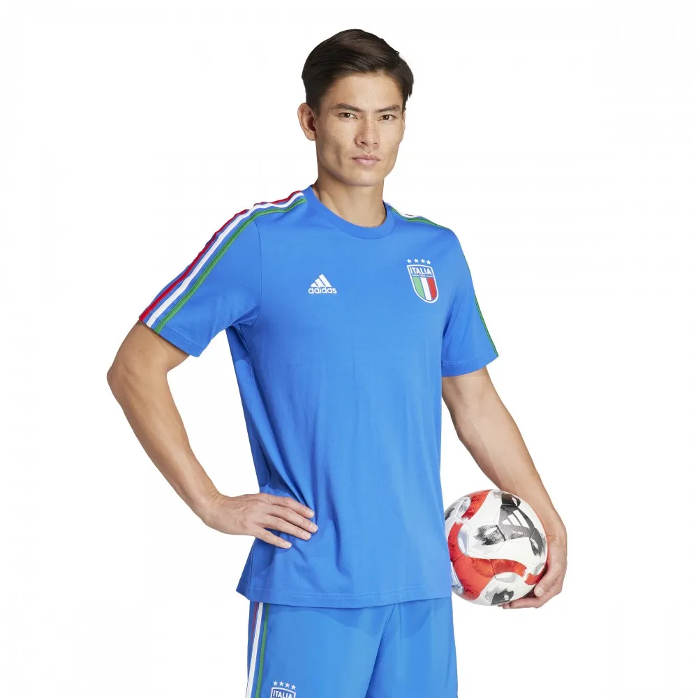 ADIDAS Maglia Calcio Italia Dna Azzurro Bianco Uomo