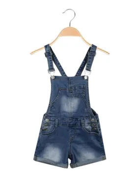 Angel Kids Kurze Jeans-Latzhose für Mädchen