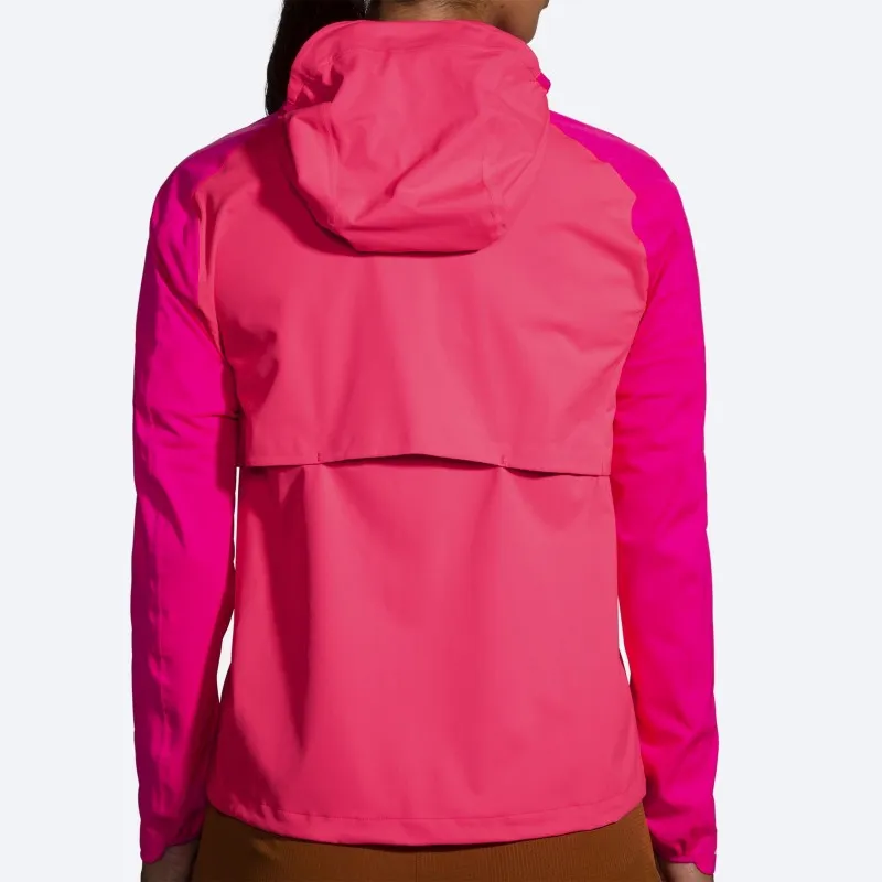 BROOKS High Point Waterproof Jacket  Hyper Pink/Fuchsia DONNA