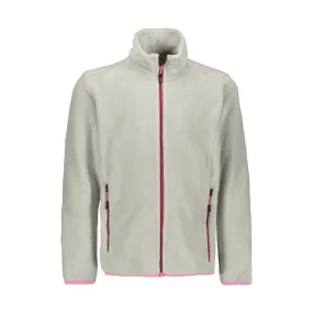 Cmp Kid G Jacket Pile Orsetto Latte Zip Fuxia Junior Bimba