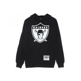 felpa cappuccio uomo nfl big face 30 hoodie oakrai BLACK