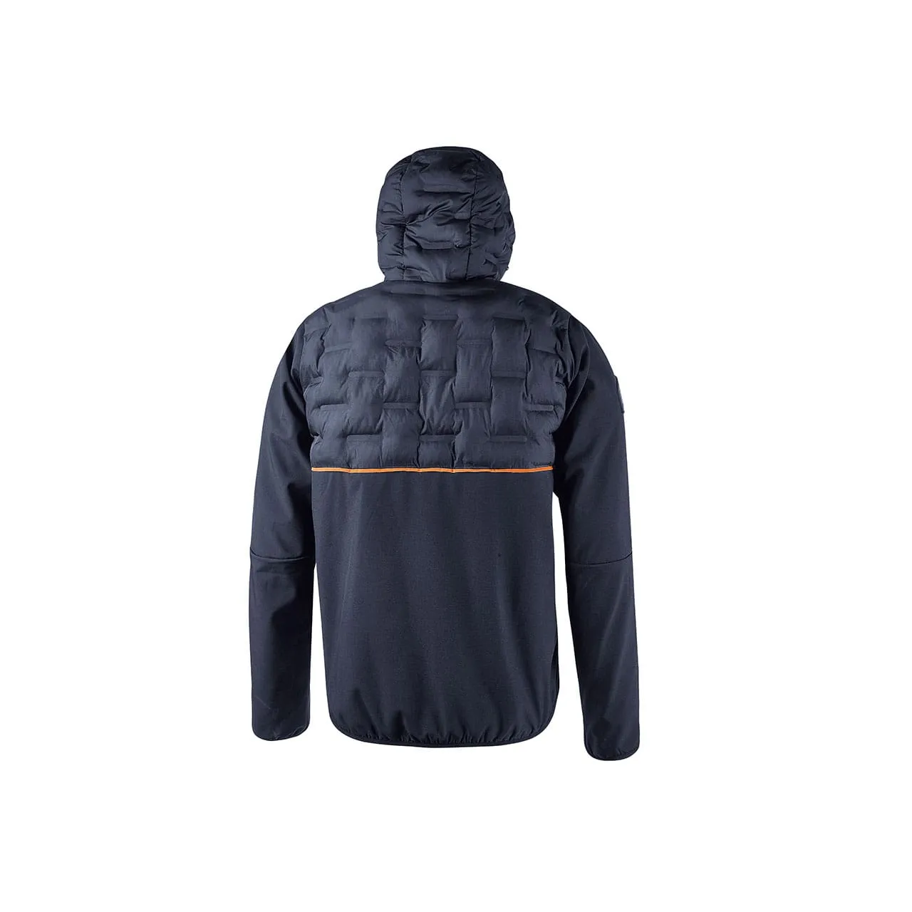 Giacca piumino da lavoro U-Power Spock in softshell navy arancione