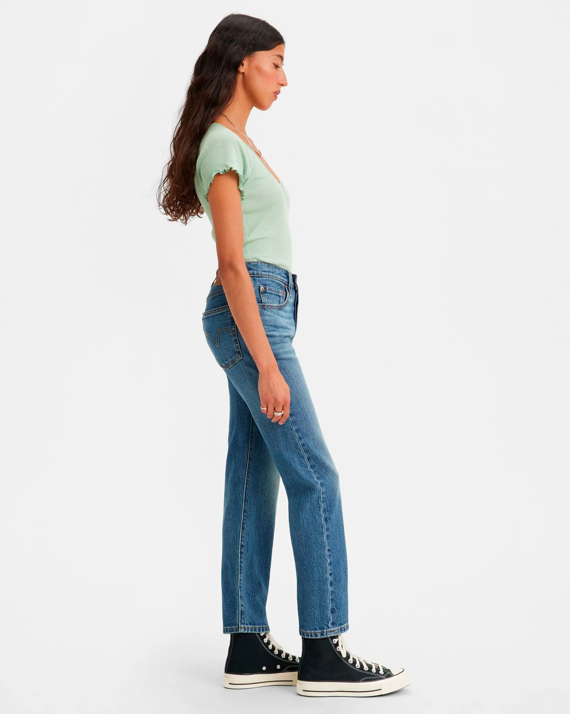 Levi's Jeans 501 Crop Blu Donna