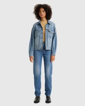 Levi's Jeans 501 Lunghezza 27 Blu Donna