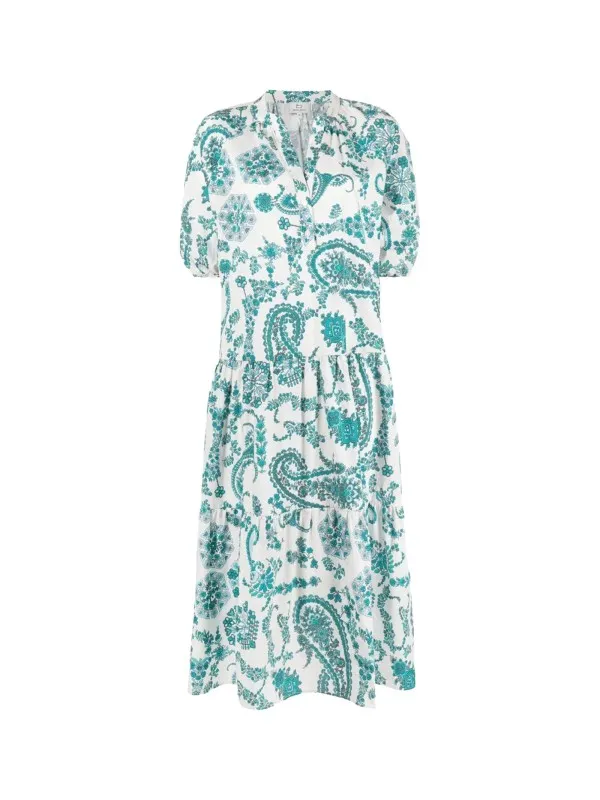 Long flower print dress