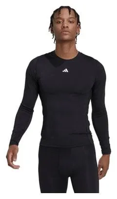 Maglia a manica lunga adidas Performance TechFit Nero