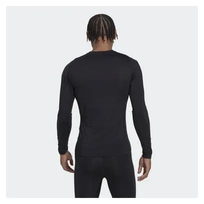 Maglia a manica lunga adidas Performance TechFit Nero