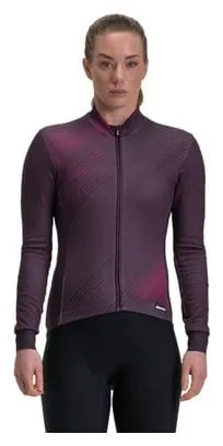 Maglia a maniche lunghe Santini Pure Dye Violet Donna