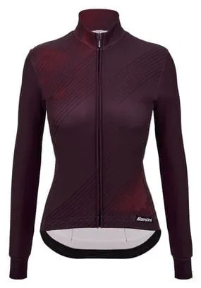 Maglia a maniche lunghe Santini Pure Dye Violet Donna