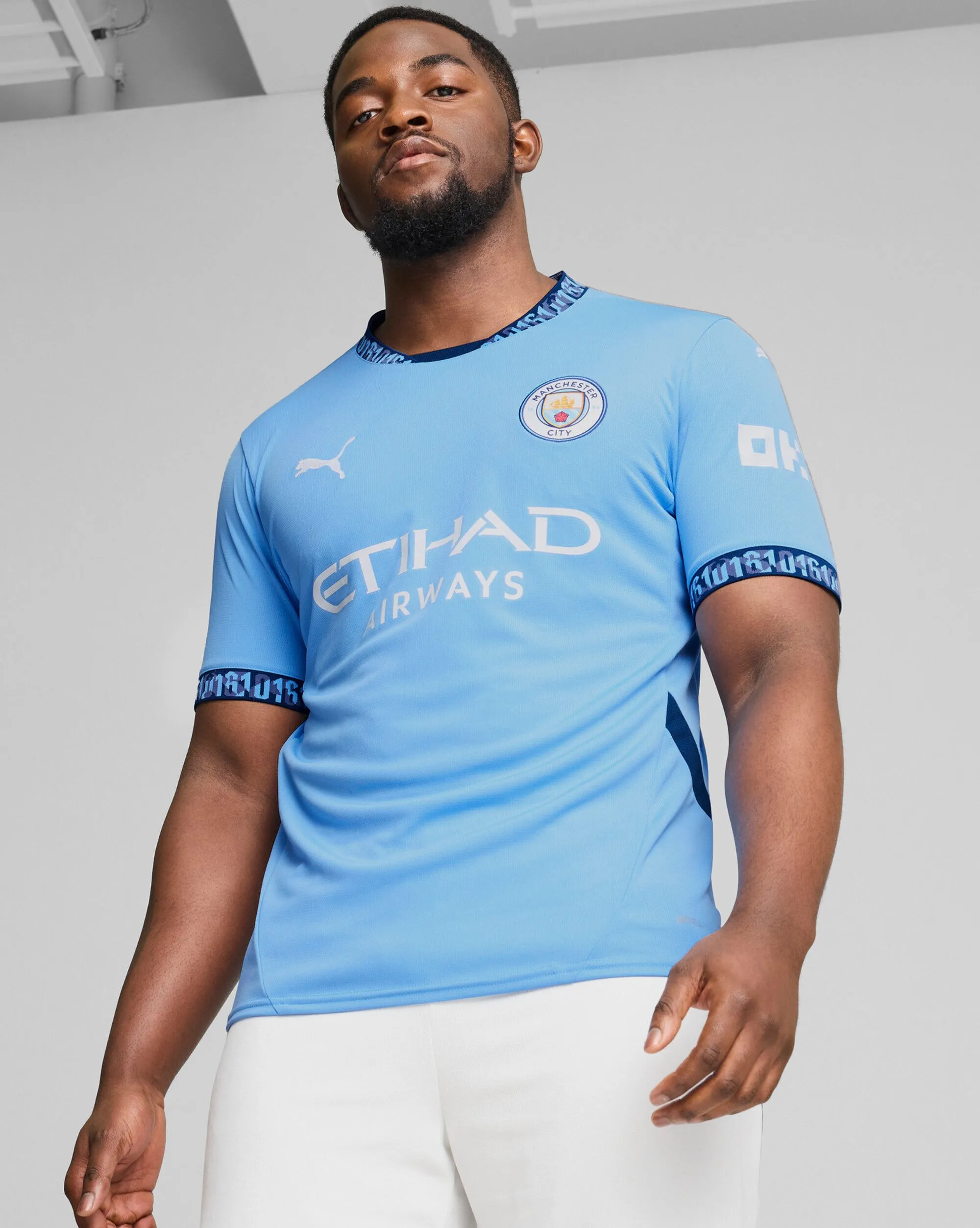 Maglia Home Manchester City 24/25 Azzurro Uomo