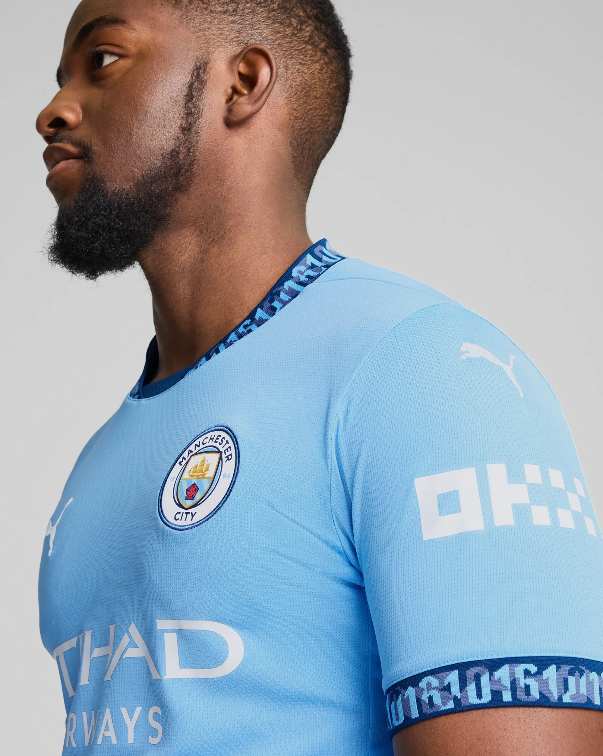 Maglia Home Manchester City 24/25 Azzurro Uomo