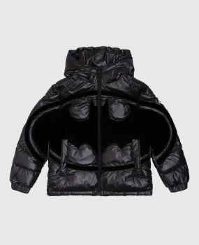 Moncler ENFANT Piumino Solander nero da bambino con patch logo J29541A00111595ZJ810