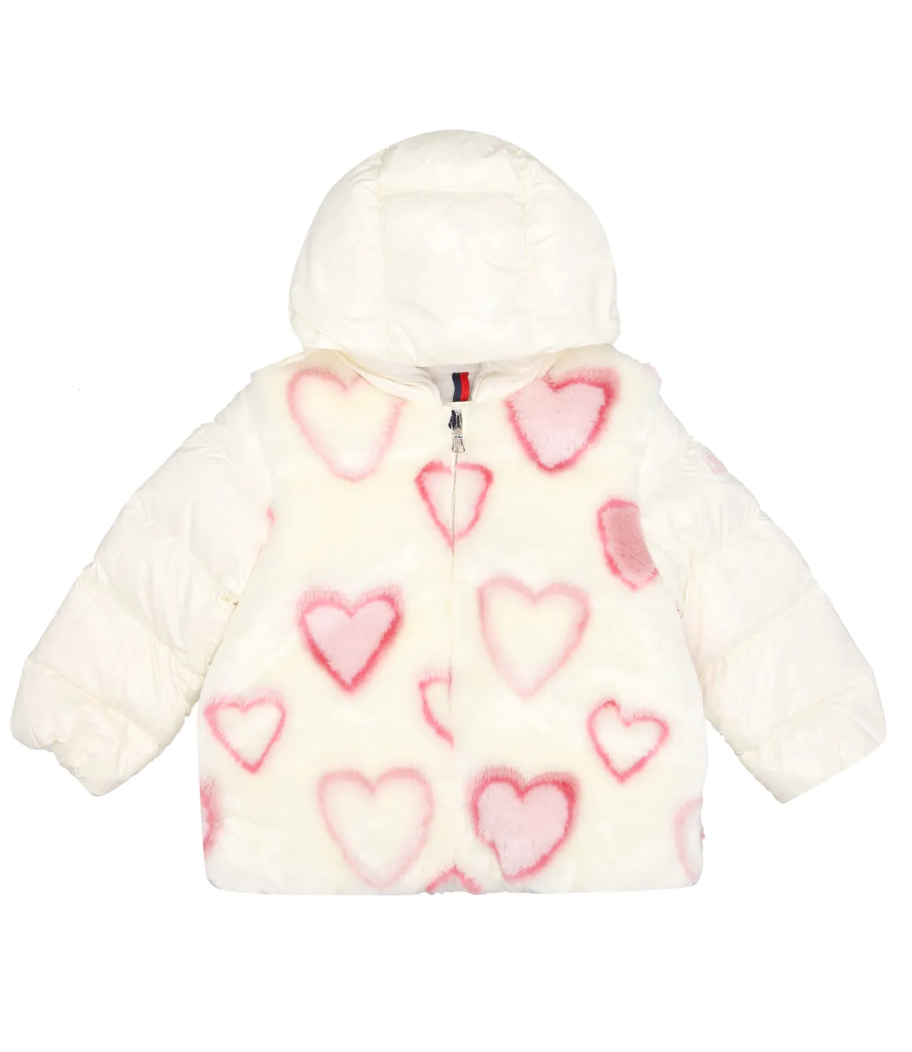 Moncler Junior | Giubbotto Adamas Bianco e Rosa