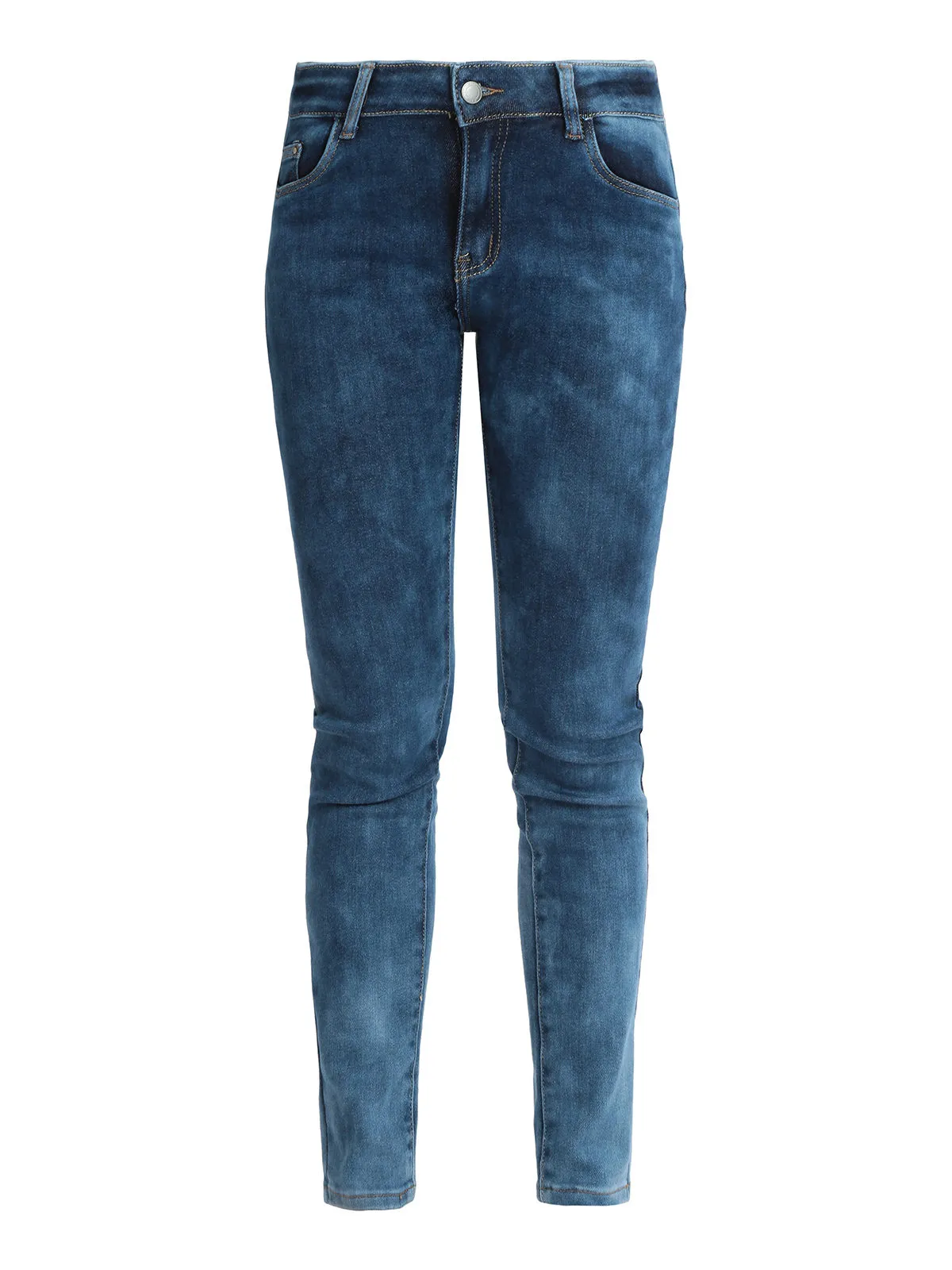 New Collection Stretch-Jeans mit Wascheffekt für Damen