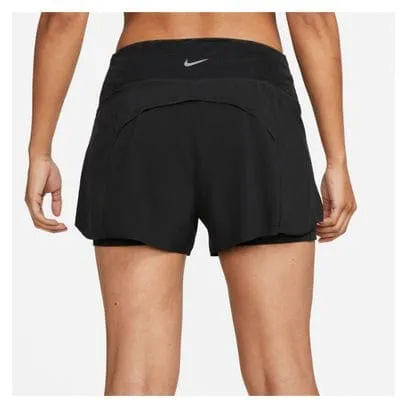 Pantaloncini Nike Dri-Fit Swift 3in Donna 2-in-1 Nero