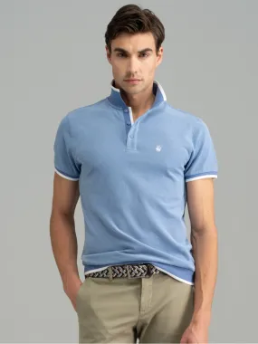 Polo uomo mezza manica 4 fili effetto maglia