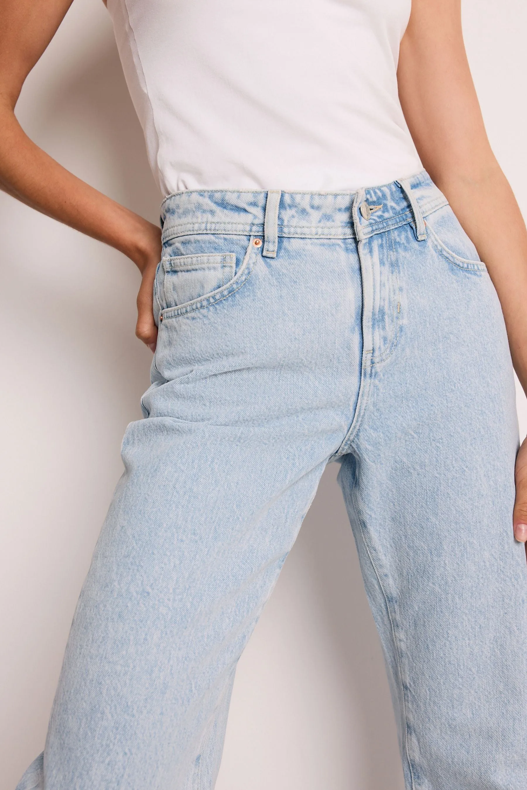 Relaxed Bootcut 100% Cotton Jeans    