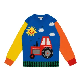 Stella McCartney maglia con intarsio farm