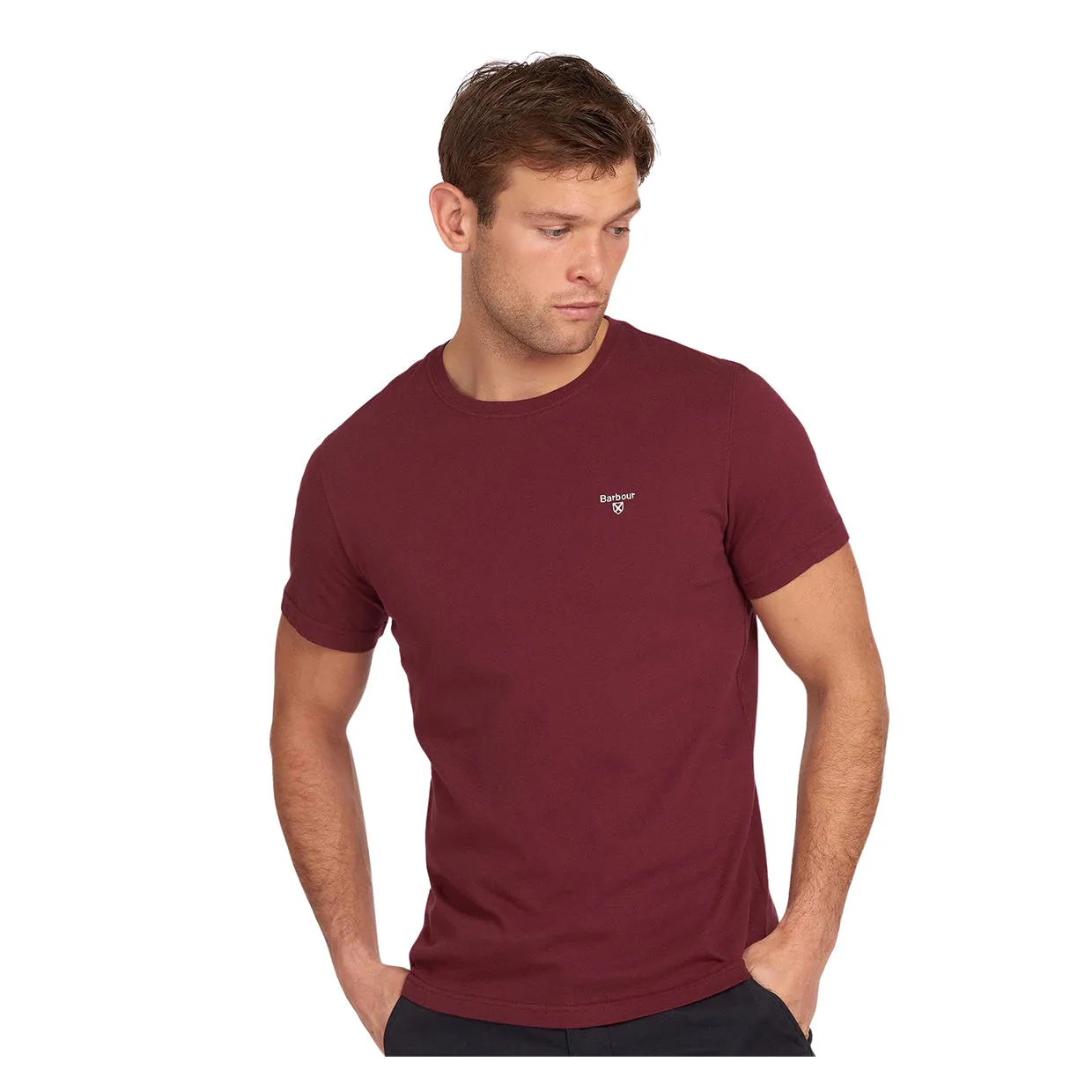 T-shirt Barbour Sports Bordeaux