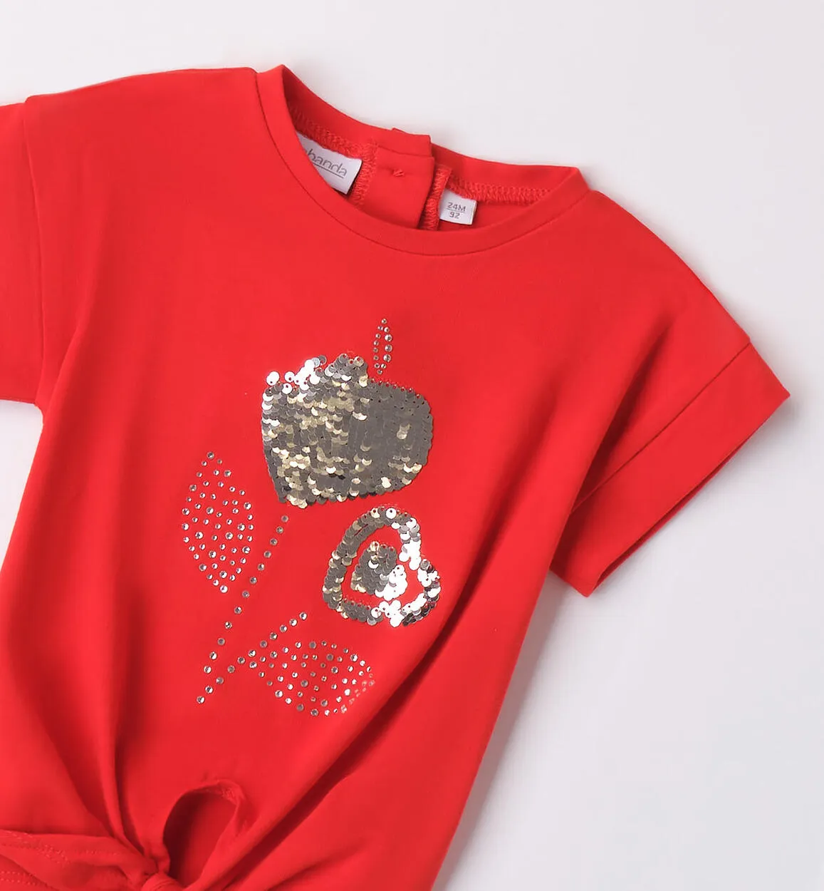 T-shirt rossa bambina