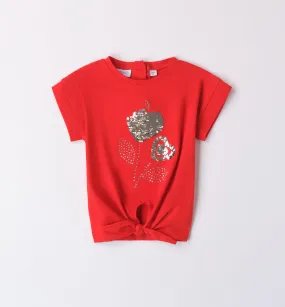 T-shirt rossa bambina