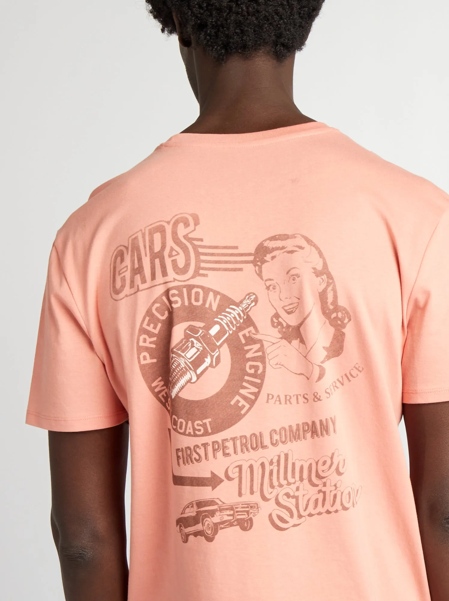 T-shirt stampata a maniche corte - ROSA