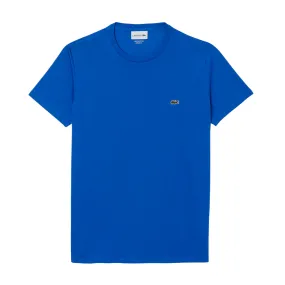 T-shirt Uomo Lacoste Girocollo Cotone Pima Blu / Azzurro (IXW)