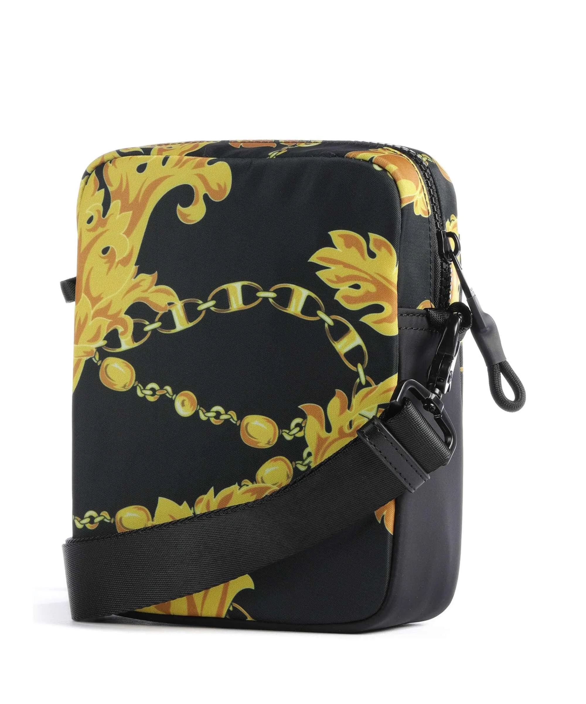  Versace Jeans Couture Iconic Printed Logo Borsa a tracolla poliestere nero  