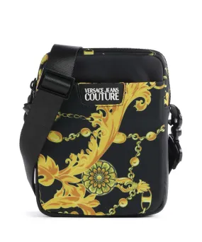  Versace Jeans Couture Iconic Printed Logo Borsa a tracolla poliestere nero  