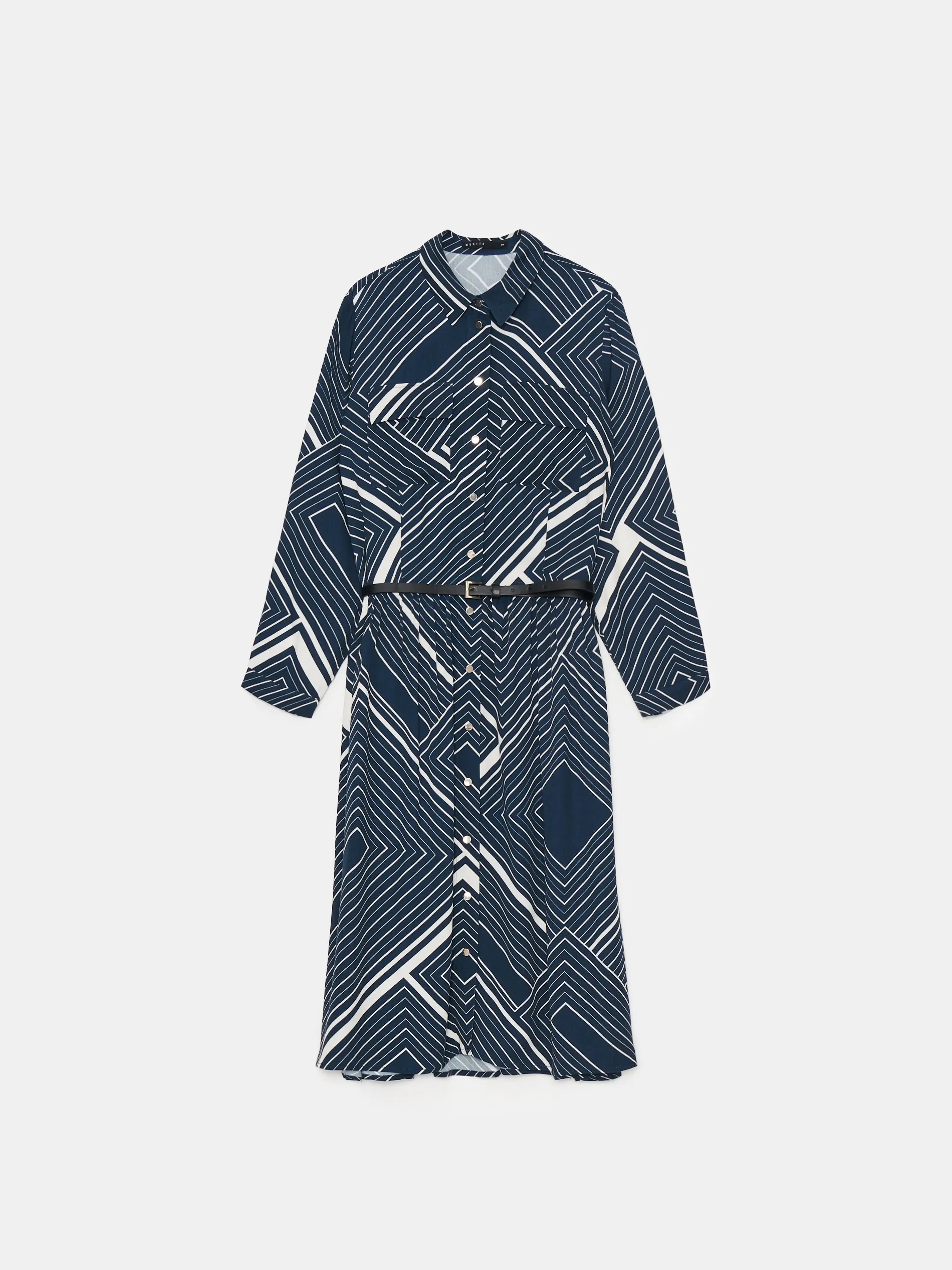 Viscose shirt dress