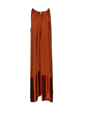 WOMAN MAXMARA ORANGE VISCOSE SAMARIA DRESS